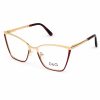 Gold Burgundy Ladies Eyeglass Frame Gold Burgundy Ladies Eyeglass Frame