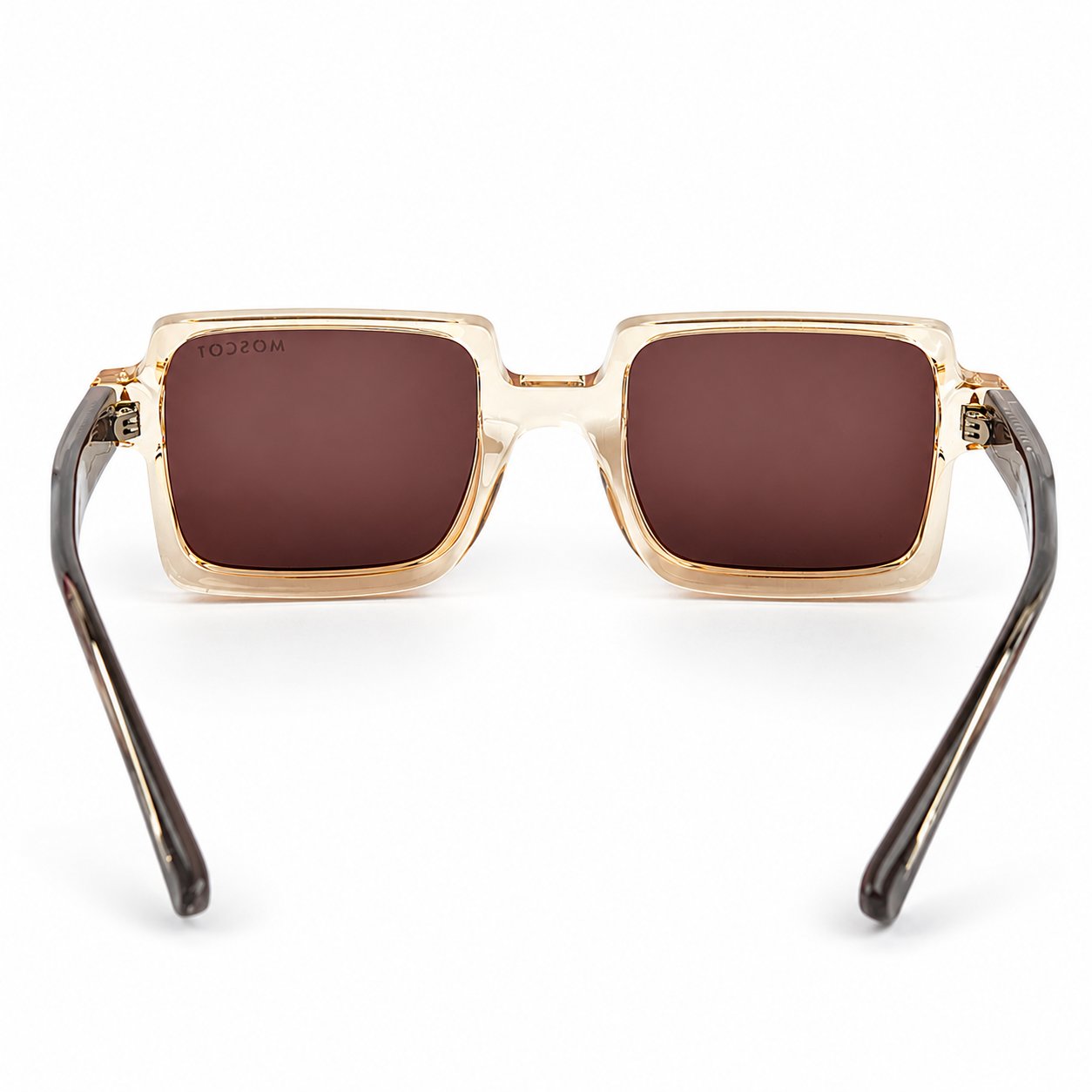 Transparent Amber Square Sunglasses Transparent Amber Square Sunglasses