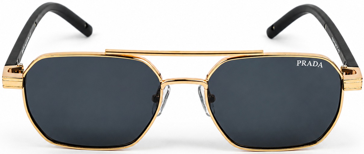 Gold Metal Square Sunglasses Gold Metal Square Sunglasses